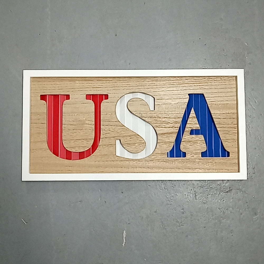 Hobby lobby USA wall decor sign
